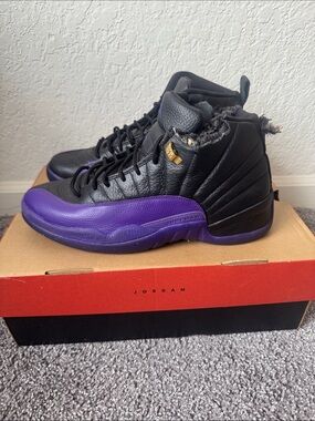 Men Air Jordan Retro 12 Field Purple Shoes Size 10.5